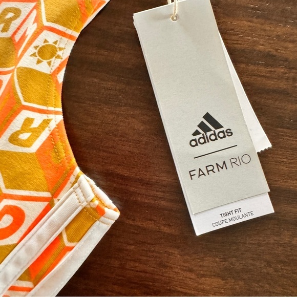 Adidas & FARM Rio tank size XS NEW One Shoulder - Picture 4 of 7